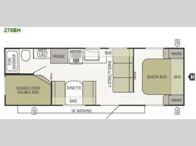 Floorplan - 2012 Starcraft  Autumn Ridge 278BH