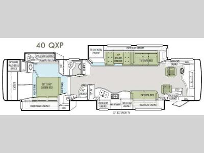 Floorplan - 2012 Tiffin Motorhomes Allegro Bus 40 QXP