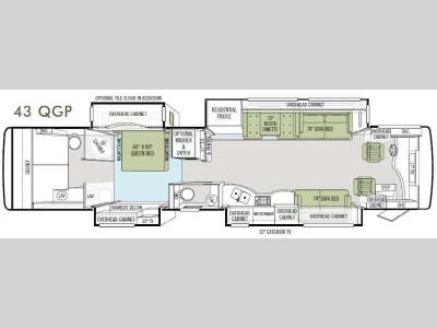 Floorplan - 2012 Tiffin Motorhomes Allegro Bus 43 QGP