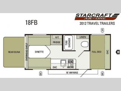 Floorplan - 2012 Starcraft  AR-ONE 18FB