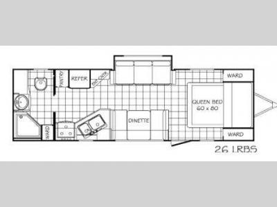Floorplan - 2011 MVP RV Coast 26 LRLS