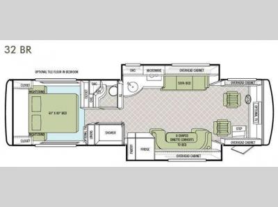 Floorplan - 2012 Tiffin Motorhomes Allegro Breeze 32 BR