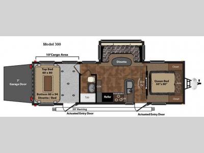 Floorplan - 2012 Keystone RV Fuzion 300