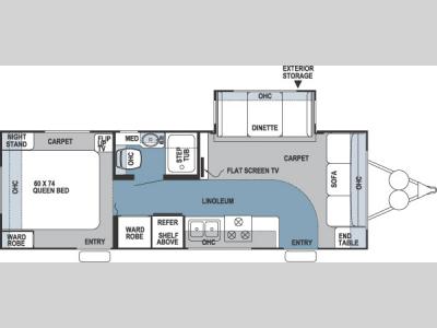 Floorplan - 2006 Forest River RV Rockwood 2603