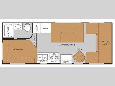 Floorplan - 2012 Thor Motor Coach Chateau 23U