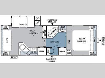 Floorplan - 2006 Forest River RV Rockwood 8244 SS