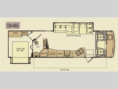 Floorplan - 2012 Fleetwood RV Terra 34E
