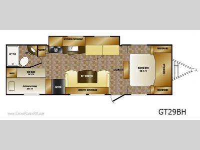 Floorplan - 2012 CrossRoads RV Slingshot GT29BH