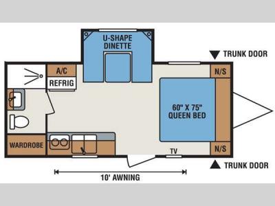 Floorplan - 2012 KZ Spree Escape E200S