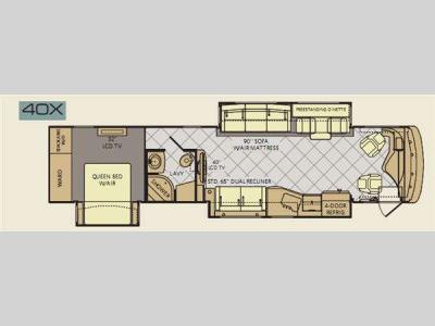 Floorplan - 2012 Fleetwood RV Discovery 40X