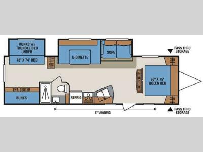 Floorplan - 2012 KZ Sportsmen S321BHS
