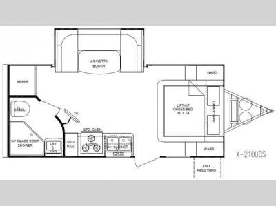 Floorplan - 2012 Cruiser Fun Finder X X-210 UDS