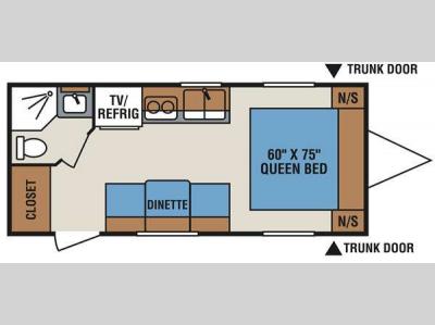 Floorplan - 2012 KZ Sportsmen Classic 190