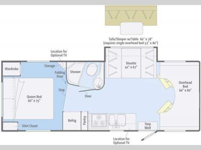 Floorplan - 2012 Winnebago Access 26Q