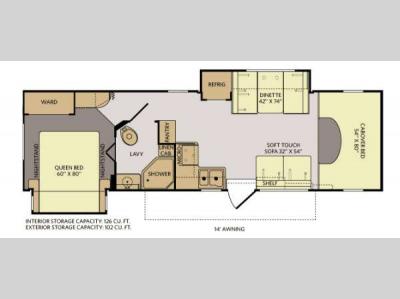 Floorplan - 2012 Fleetwood RV Tioga Ranger 31M