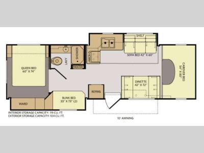 Floorplan - 2012 Fleetwood RV Tioga Ranger 31N