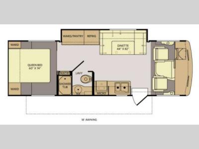 Floorplan - 2012 Fleetwood RV Storm 28MS