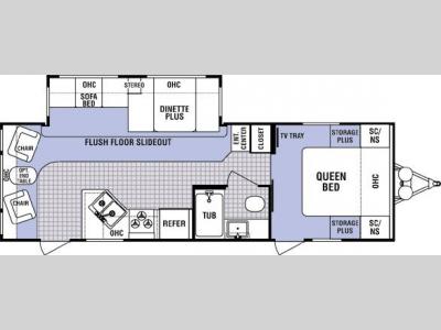 Floorplan - 2006 Dutchmen RV Denali 26 RL-DSL