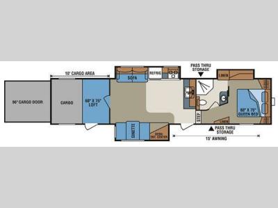 Floorplan - 2012 KZ Inferno 3710T