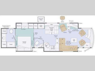 Floorplan - 2012 Itasca Ellipse 42QD