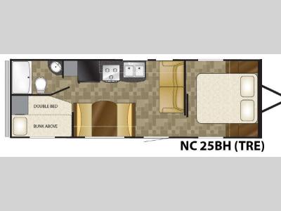 Floorplan - 2012 Heartland Trail Runner 25BH SLT