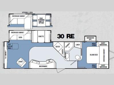 Floorplan - 2012 Winnebago Industries Towables ONE 30RE