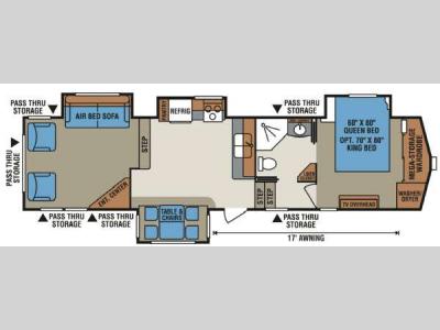 Floorplan - 2012 KZ StoneRidge 36UL