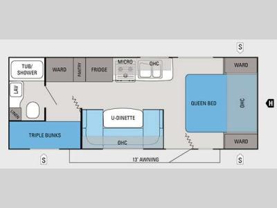 Floorplan - 2012 Jayco Jay Feather Ultra Lite 228