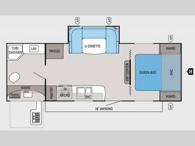 Floorplan - 2012 Jayco Jay Feather Ultra Lite 254