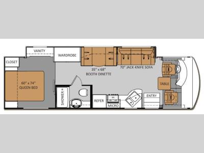 Floorplan - 2012 Thor Motor Coach Daybreak 30FS