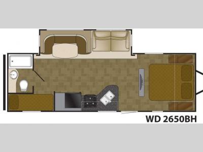 Floorplan - 2012 Heartland Wilderness 2650BH