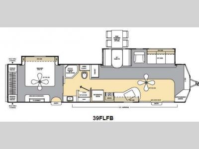 Floorplan - 2012 Coachmen RV Catalina Deluxe Edition 39FLFB