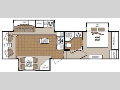 Floorplan - 2012 Dutchmen RV Denali 319RLS