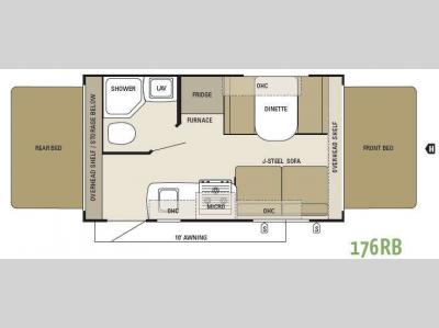 Floorplan - 2012 Starcraft  Travel Star 176RB