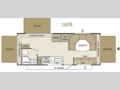 Floorplan - 2012 Starcraft  Travel Star 229TB