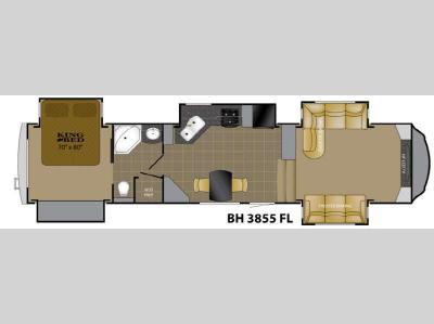 Floorplan - 2012 Heartland Bighorn 3855FL