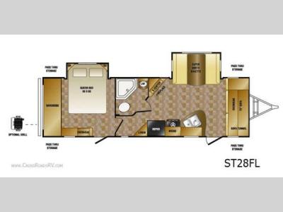 Floorplan - 2012 CrossRoads RV Sunset Trail ST28FL