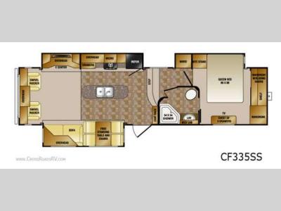 Floorplan - 2012 CrossRoads RV Cruiser Patriot  Provincial CF335SS