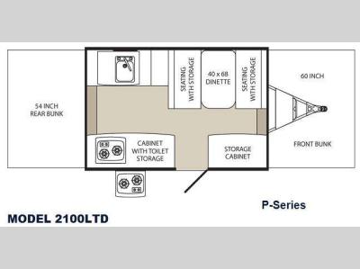 Floorplan - 2012 Palomino Tent Campers 2100 LTD P Series