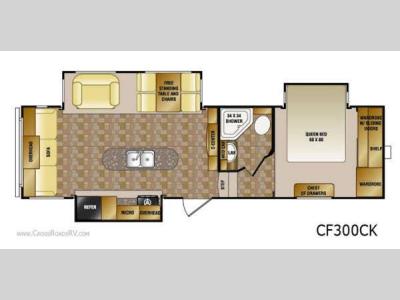 Floorplan - 2012 CrossRoads RV Cruiser Sahara CF300CK