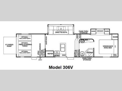 Floorplan - 2012 Forest River RV Cherokee Vengeance 306V