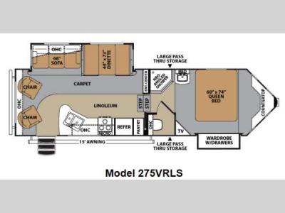 Floorplan - 2012 Forest River RV V-Cross Platinum 275VRLS