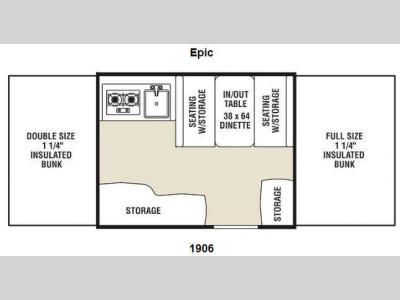 Floorplan - 2012 Coachmen RV Viking Camping Trailers 1906 Epic