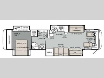 Floorplan - 2012 Monaco Knight 40 PDQ