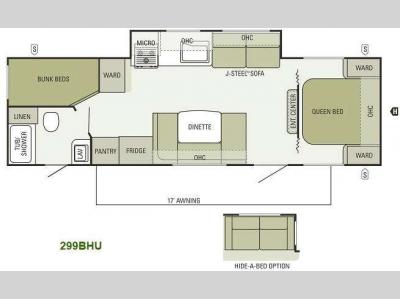 Floorplan - 2012 Starcraft  Travel Star 299BHU