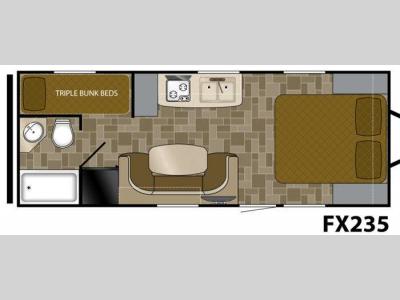 Floorplan - 2013 Heartland North Trail FX235 Focus Edition