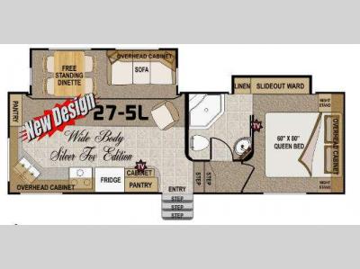 Floorplan - 2012 Northwood Arctic Fox 27-5L