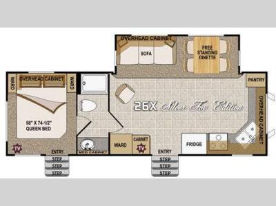 Floorplan - 2012 Northwood Arctic Fox 26X