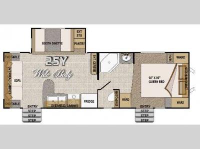 Floorplan - 2012 Northwood Arctic Fox 25Y