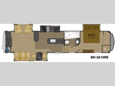 Floorplan - 2013 Heartland Bighorn 3610RE